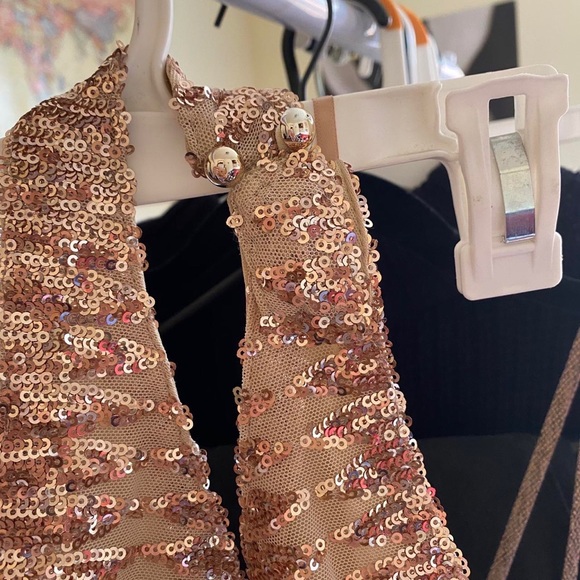 Halter Sequined Mini Dress - Picture 2 of 2